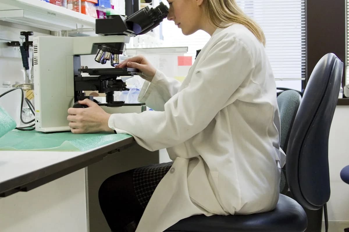 Centrifuge and organised sample preparation workspace